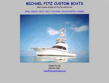 Tablet Screenshot of fitzcustomboats.com